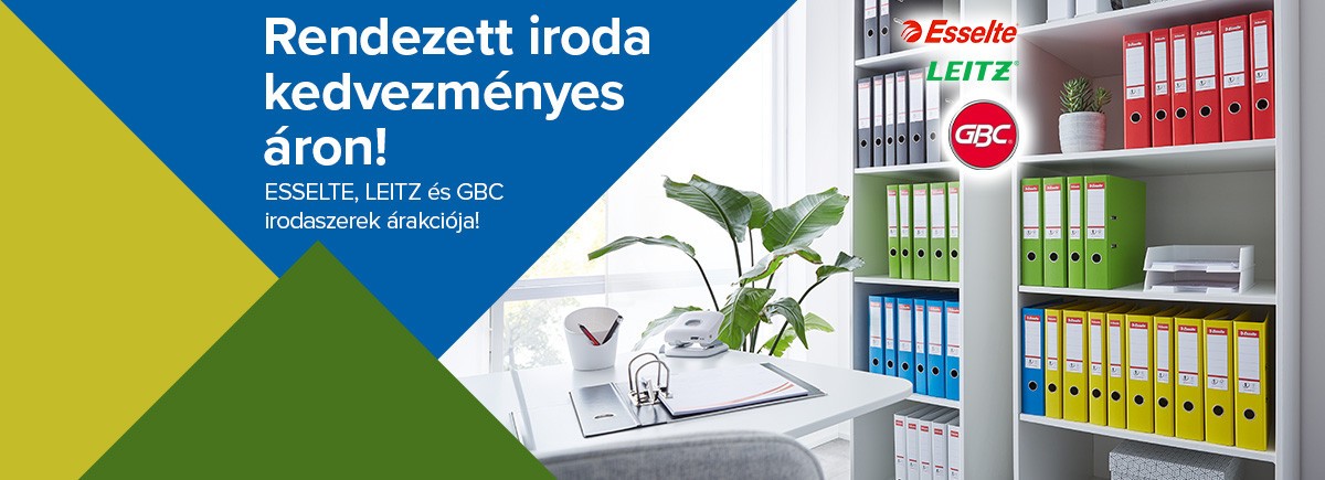 ESSELTE, LEITZ és GBC irodaszer